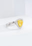 14K GOLD 1.31 CTW NATURAL LIGHT YELLOW DIAMOND RING