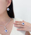 14K GOLD 10.67 CTW NATURAL SAPPHIRE & DIAMOND JEWELRY SET