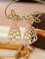 14K GOLD 2.79 CTW NATURAL H DIAMOND EARRINGS