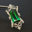 14K GOLD 7.25 CTW NATURAL TOURMALINE & DIAMOND PENDANT