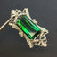 14K GOLD 7.25 CTW NATURAL TOURMALINE & DIAMOND PENDANT