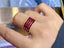 14K GOLD 4.70 CT NATURAL RUBY & DIAMOND RING