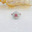 14K GOLD 1.18 CTW NATURAL PINK DIAMOND & DIAMOND RING