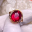 14K GOLD 5.25 CT NATURAL TOURMALINE & DIAMOND RING