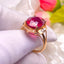 14K GOLD 5.25 CT NATURAL TOURMALINE & DIAMOND RING