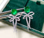 14K GOLD 7.42 CTW VIVID GREEN NATURAL EMERALD & DIAMOND EARRINGS