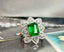 14K GOLD 3.61 CTW VIVID GREEN NATURAL EMERALD & DIAMOND RING/PENDANT