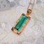 14K GOLD 2.35 CT NATURAL TOURMALINE & DIAMOND PENDANT