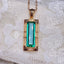 14K GOLD 2.35 CT NATURAL TOURMALINE & DIAMOND PENDANT