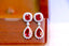 14K GOLD 3.67 CTW NATURAL RUBY & DIAMOND EARRINGS