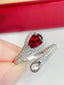 14K GOLD 1.59 CTW NATURAL RUBY & DIAMOND RING