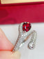 14K GOLD 1.59 CTW NATURAL RUBY & DIAMOND RING