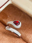 14K GOLD 1.59 CTW NATURAL RUBY & DIAMOND RING