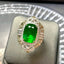 14K GOLD 8.47 CTW VIVID GREEN NATURAL EMERALD & DIAMOND RING/PENDANT