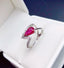 14K GOLD 1.62 CTW NATURAL RUBY & DIAMOND RING