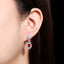 14K GOLD 3.63 CTW NATURAL RUBY & SAPPHIRE EARRINGS