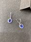 14K GOLD 2.86 CTW NATURAL SAPPHIRE & DIAMOND EARRINGS