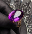 14K GOLD 13.7 CT NATURAL AMETHYST & DIAMOND RING