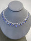 14K GOLD 14.77 CTW NATURAL SAPPHIRE & DIAMOND NECKLACE