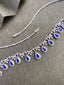 14K GOLD 14.77 CTW NATURAL SAPPHIRE & DIAMOND NECKLACE