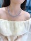 14K GOLD 14.77 CTW NATURAL SAPPHIRE & DIAMOND NECKLACE