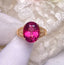 14K GOLD 4.50 CT NATURAL TOURMALINE & DIAMOND RING