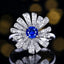 14K GOLD 0.97 CTW NATURAL SAPPHIRE & DIAMOND RING