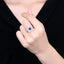 14K GOLD 0.97 CTW NATURAL SAPPHIRE & DIAMOND RING