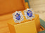 14K GOLD 3.48 CTW NATURAL SAPPHIRE & SAPPHIRE EARRINGS