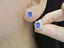 14K GOLD 3.48 CTW NATURAL SAPPHIRE & SAPPHIRE EARRINGS