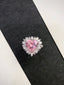 14K GOLD 5.54 CTW VIVID PINK NATURAL MORGANITE & DIAMOND RING/PENDANT