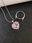 14K GOLD 5.54 CTW VIVID PINK NATURAL MORGANITE & DIAMOND RING/PENDANT