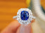 14K GOLD 2.06 CTW NATURAL SAPPHIRE & DIAMOND RING