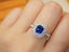 14K GOLD 2.06 CTW NATURAL SAPPHIRE & DIAMOND RING