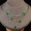 14K GOLD 8.35 CTW VIVID GREEN NATURAL EMERALD & DIAMOND NECKLACE