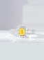 14K GOLD 1.64 CTW NATURAL YELLOW DIAMOND & DIAMOND RING