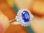 14K GOLD 1.75 CTW NATURAL SAPPHIRE & DIAMOND RING