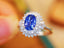 14K GOLD 1.75 CTW NATURAL SAPPHIRE & DIAMOND RING