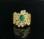 14K GOLD 1.35 CTW NATURAL EMERALD & DIAMOND RING