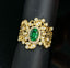 14K GOLD 1.35 CTW NATURAL EMERALD & DIAMOND RING