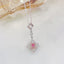 14K GOLD 0.44 CTW NATURAL PINK DIAMOND & DIAMOND PENDANT