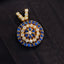 14K GOLD 2.70 CTW NATURAL SAPPHIRE & DIAMOND PENDANT