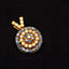 14K GOLD 2.70 CTW NATURAL SAPPHIRE & DIAMOND PENDANT