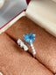 14K GOLD 2.40 CTW NATURAL AQUAMARINE & DIAMOND RING