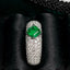 14K GOLD 1.70 CTW VIVID GREEN NATURAL EMERALD & DIAMOND RING