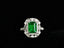 14K GOLD 3.17 CTW VIVID GREEN NATURAL EMERALD & DIAMOND RING/PENDANT