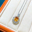 14K GOLD 2.24 CTW NATURAL SAPPHIRE & DIAMOND PENDANT