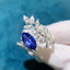 14K GOLD 1.83 CTW NATURAL SAPPHIRE & DIAMOND RING