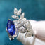 14K GOLD 1.83 CTW NATURAL SAPPHIRE & DIAMOND RING