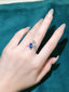 14K GOLD 1.83 CTW NATURAL SAPPHIRE & DIAMOND RING